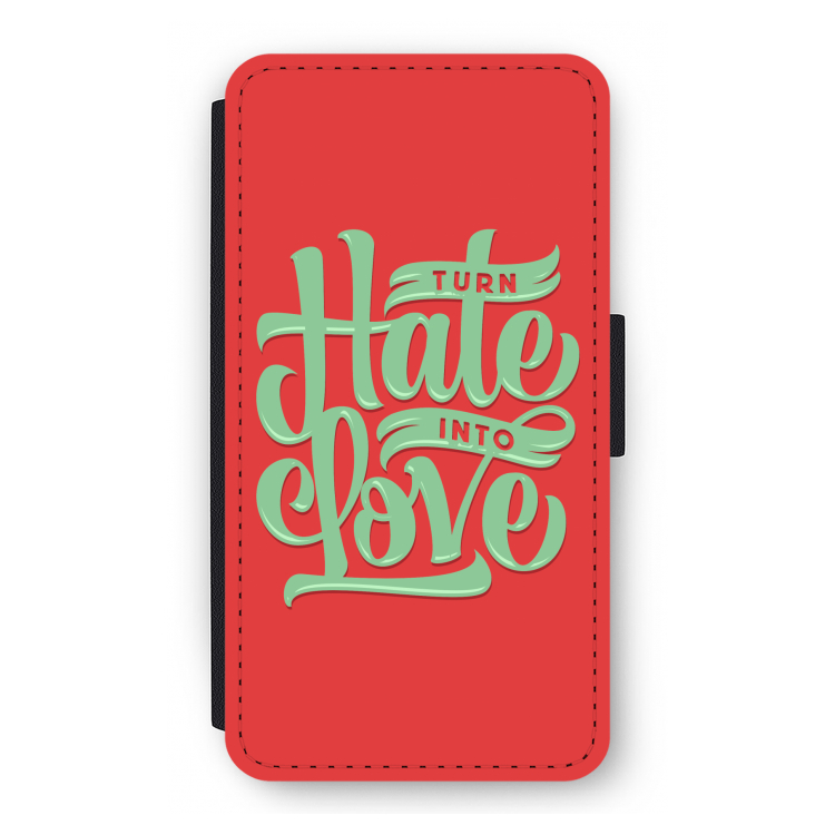Turn hate into love: iPhone 11 Pro Flip Hoesje