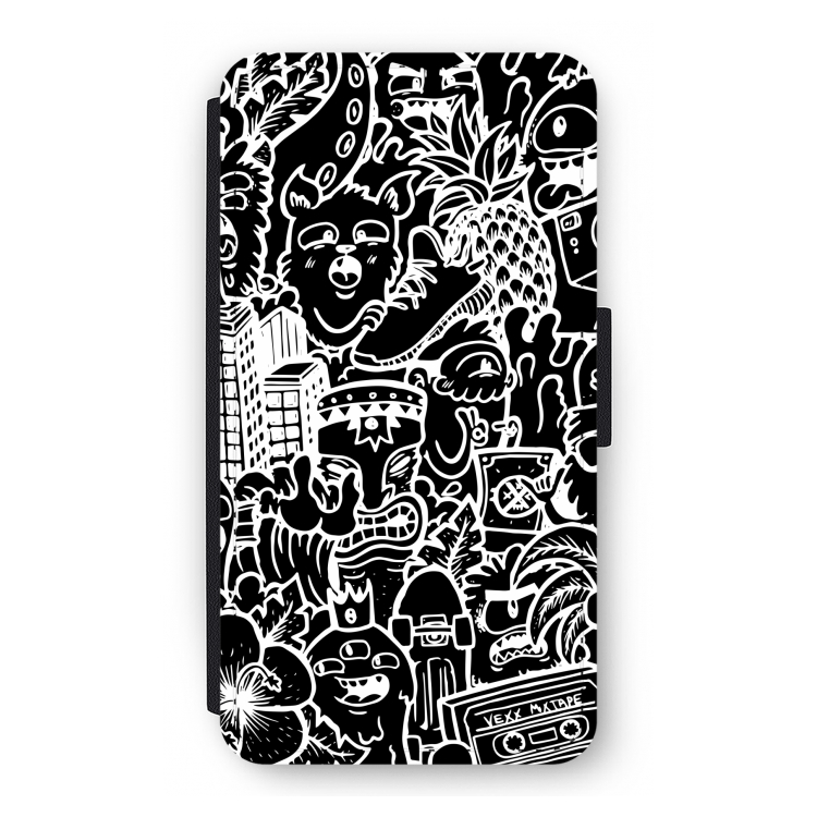 Vexx Black Mixtape: iPhone 11 Pro Flip Hoesje