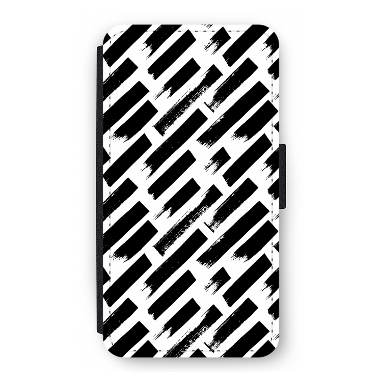 Zwarte vegen: iPhone 11 Pro Flip Hoesje
