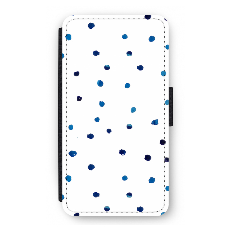 Blauwe stippen: iPhone 11 Pro Flip Hoesje