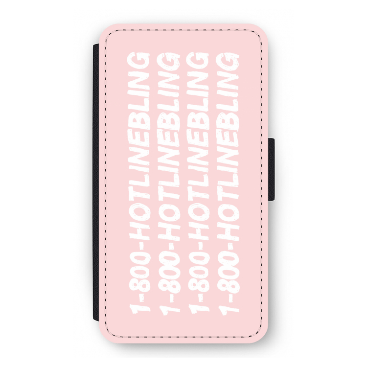 Hotline bling pink: iPhone 11 Pro Flip Hoesje