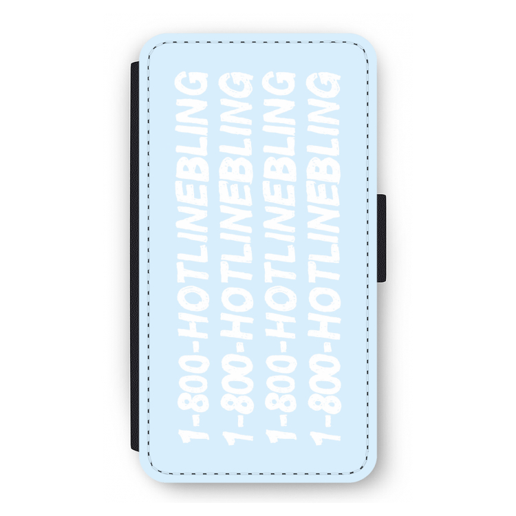 Hotline bling blue: iPhone 11 Pro Flip Hoesje
