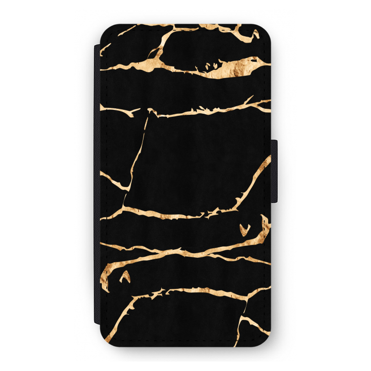 Gouden marmer: iPhone 11 Pro Flip Hoesje