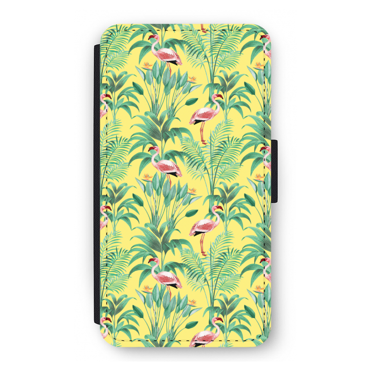 Flamingo party: iPhone 11 Pro Flip Hoesje