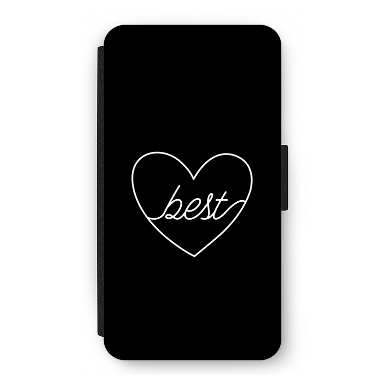 Best heart black: iPhone 11 Pro Flip Hoesje