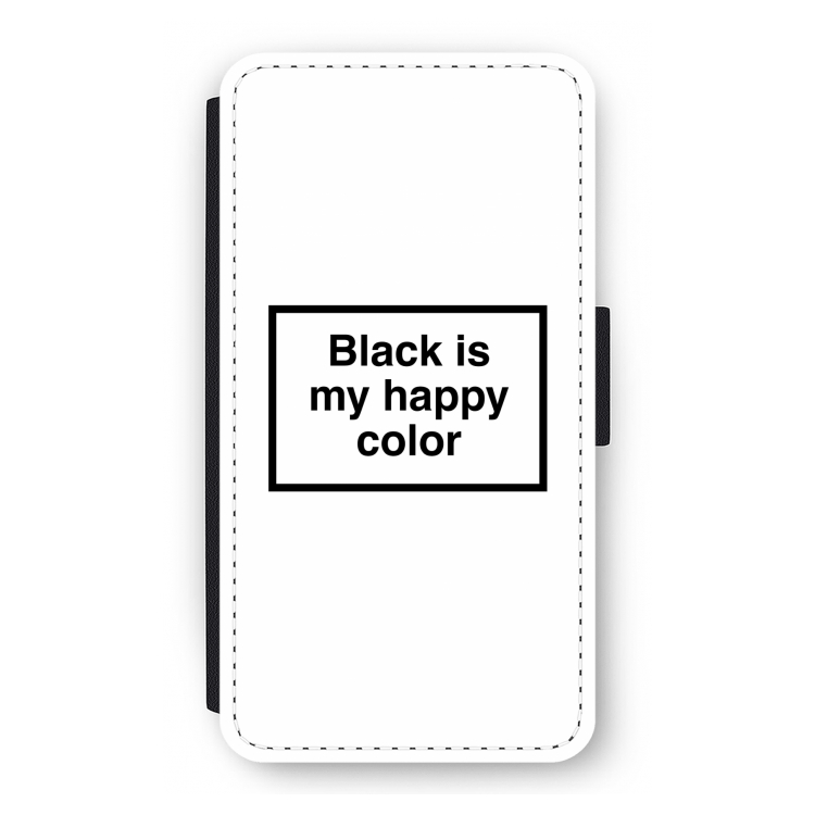 Black is my happy color: iPhone 11 Pro Flip Hoesje