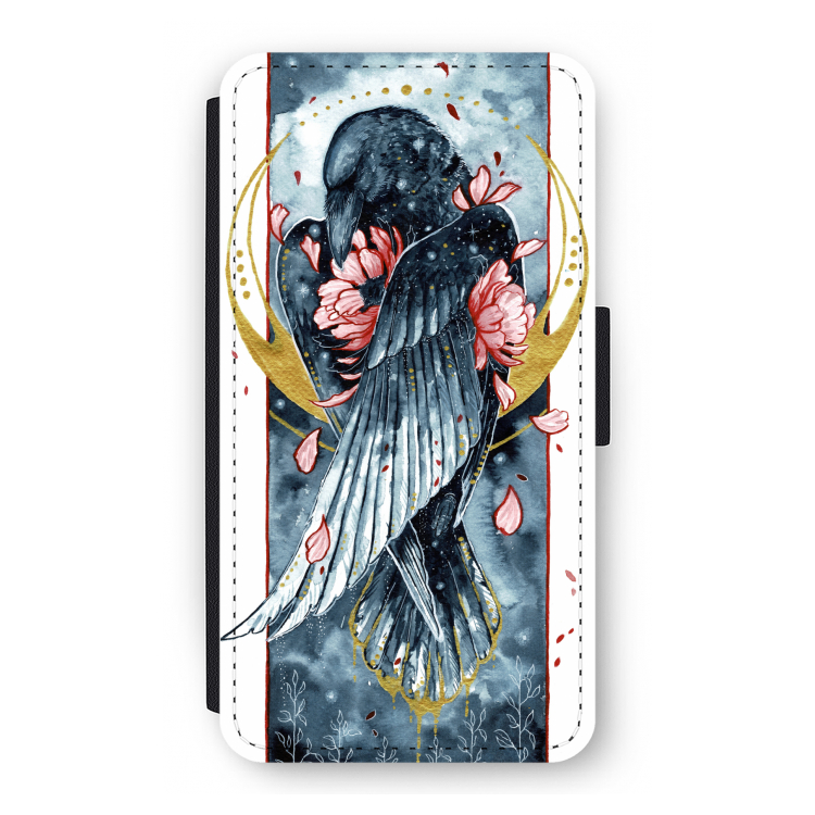 Golden Raven: iPhone 11 Pro Flip Hoesje