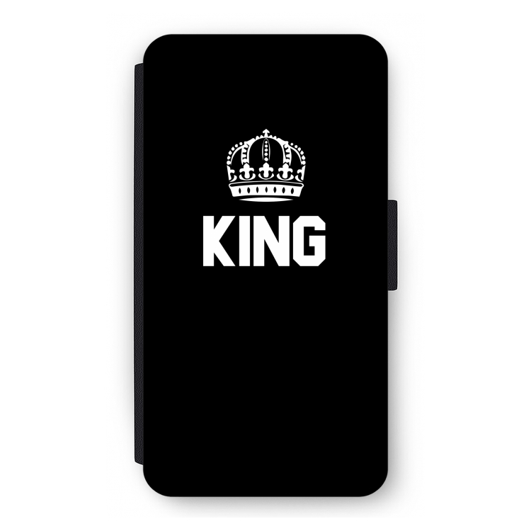 King zwart: iPhone 11 Pro Flip Hoesje