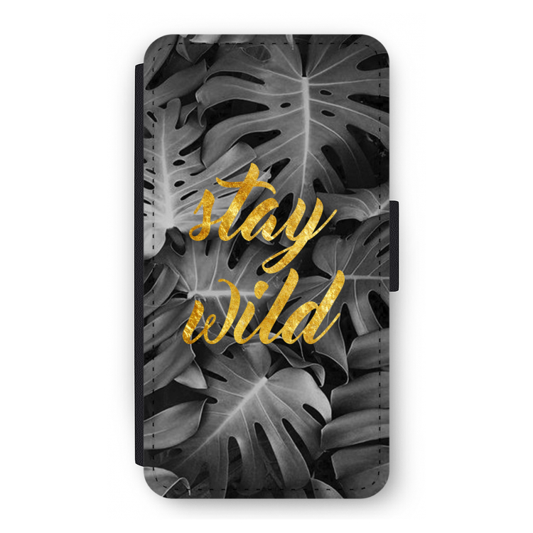 Stay wild: iPhone 11 Pro Flip Hoesje