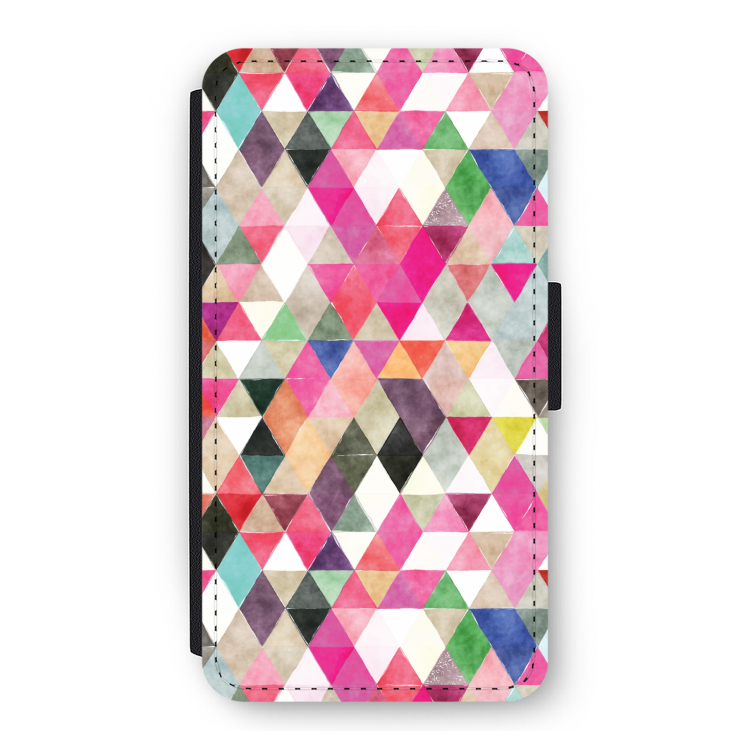Gekleurde driehoekjes: iPhone 11 Pro Flip Hoesje