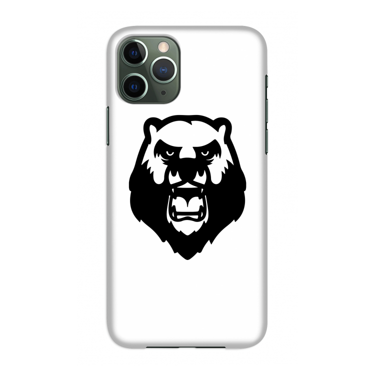 Angry Bear (white): Volledig geprint iPhone 11 Pro Hoesje
