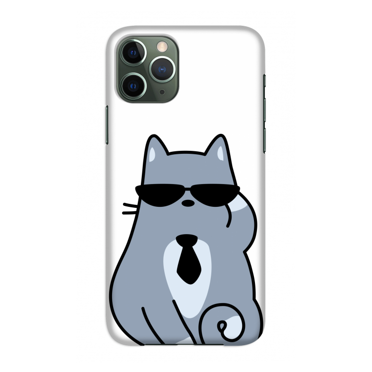 Cool cat: Volledig geprint iPhone 11 Pro Hoesje