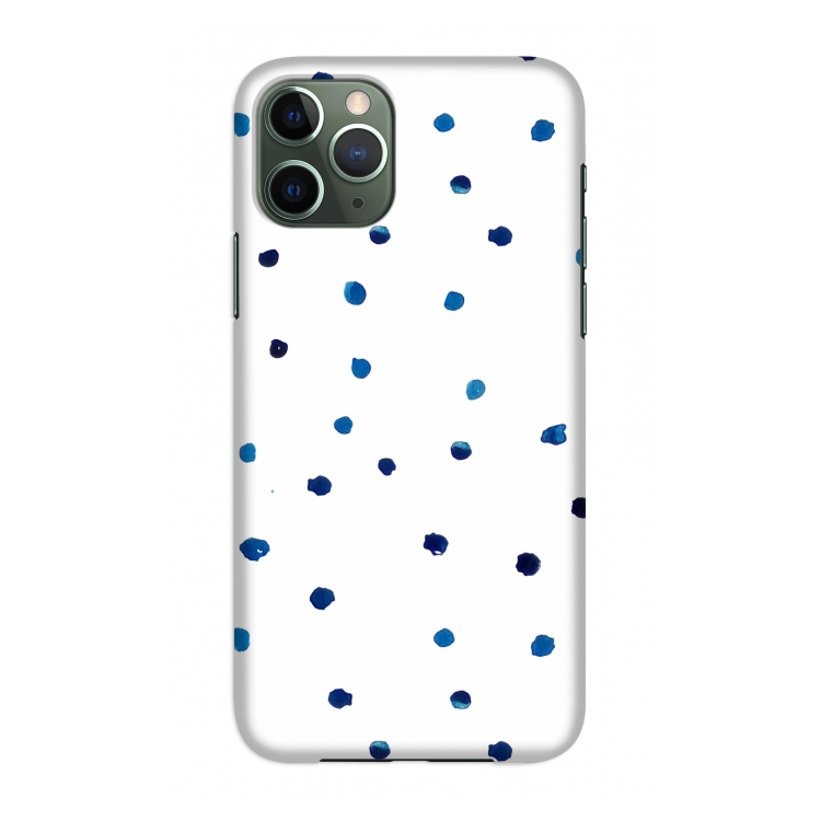 Blauwe stippen: Volledig geprint iPhone 11 Pro Hoesje