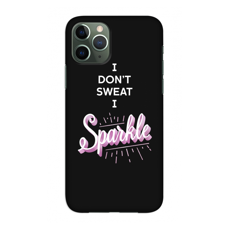Sparkle quote: Volledig geprint iPhone 11 Pro Hoesje