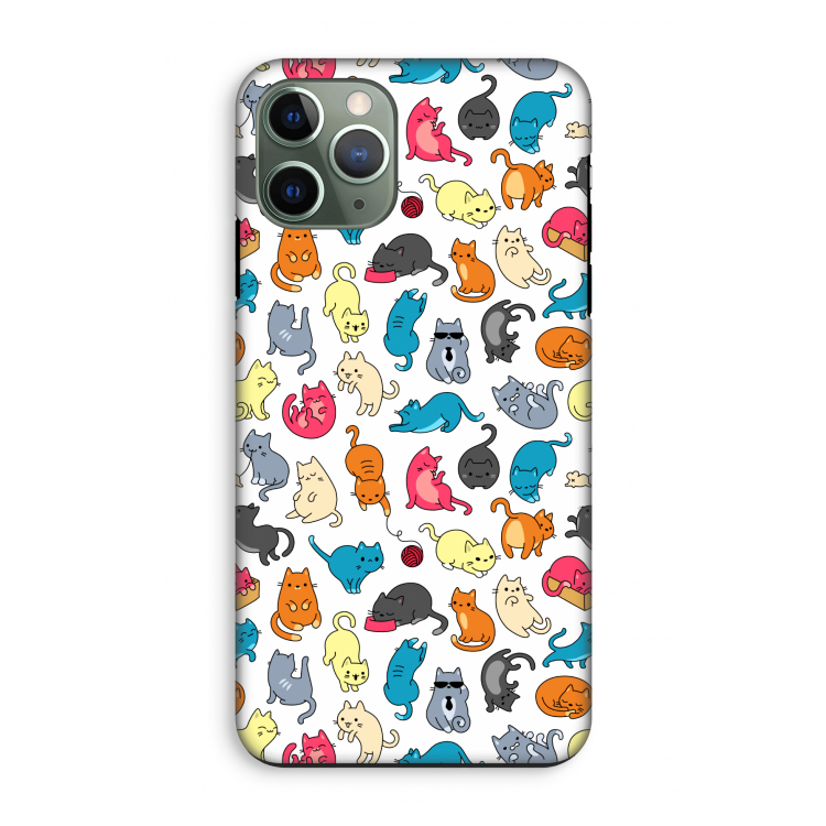 Kleurrijke katten: iPhone 11 Pro Tough Case