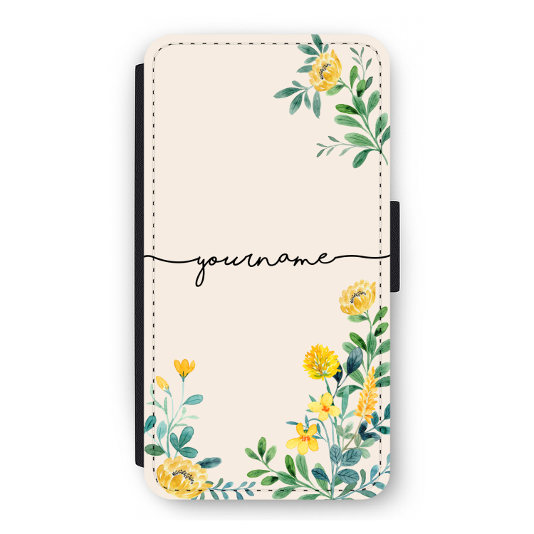 Gele bloemen: iPhone 11 Pro Flip Hoesje