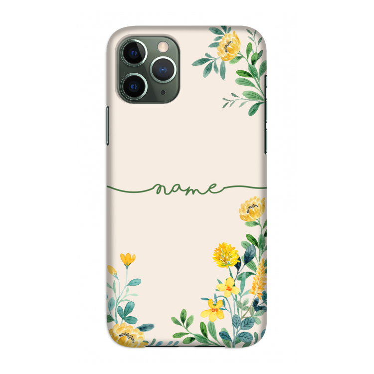 Gele bloemen: Volledig geprint iPhone 11 Pro Hoesje