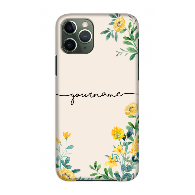Gele bloemen: Volledig geprint iPhone 11 Pro Hoesje