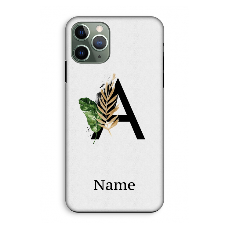 Charcoal Flora: iPhone 11 Pro Tough Case