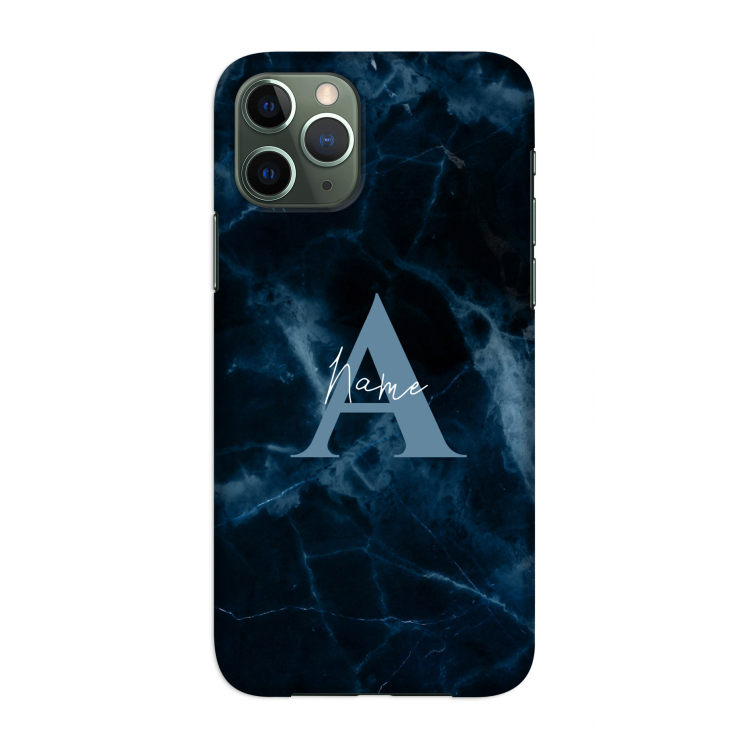 Midnight Marble: Volledig geprint iPhone 11 Pro Hoesje