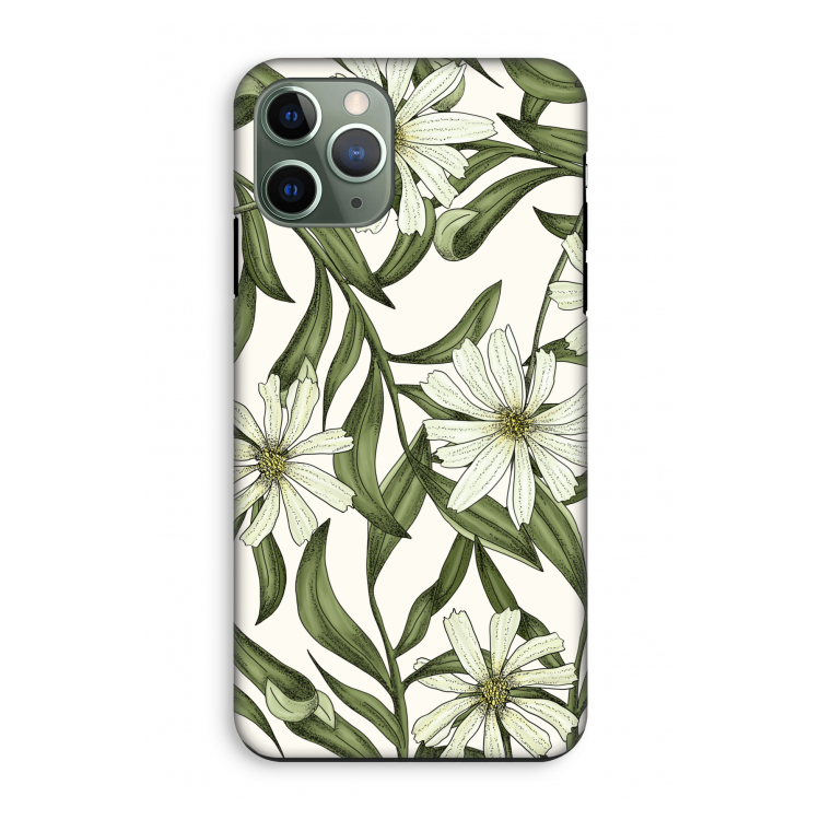 Wit bloemenpatroon: iPhone 11 Pro Tough Case