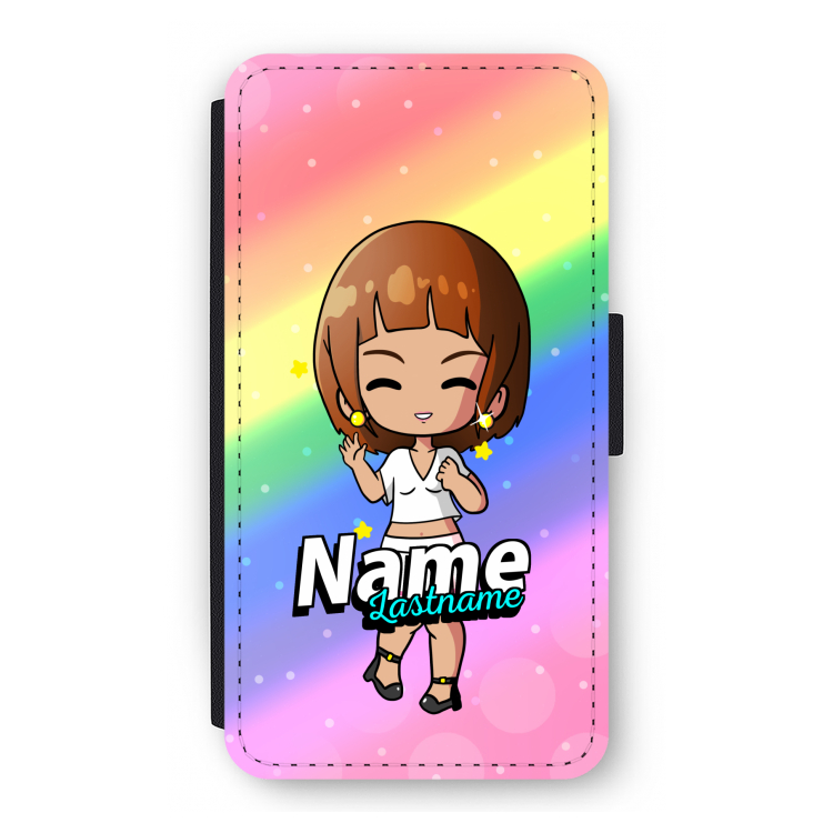 Chibi Maker vrouw: iPhone 11 Pro Flip Hoesje