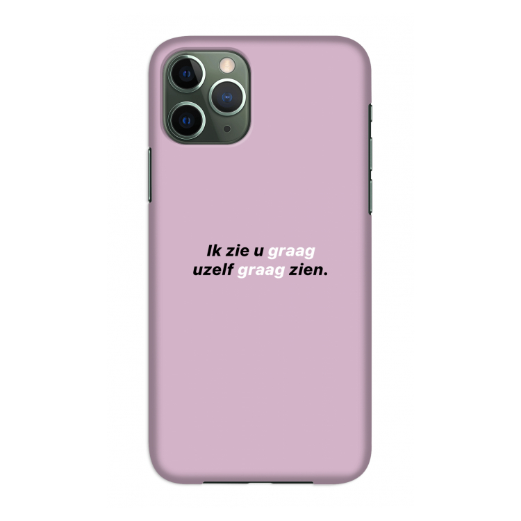 uzelf graag zien: Volledig geprint iPhone 11 Pro Hoesje