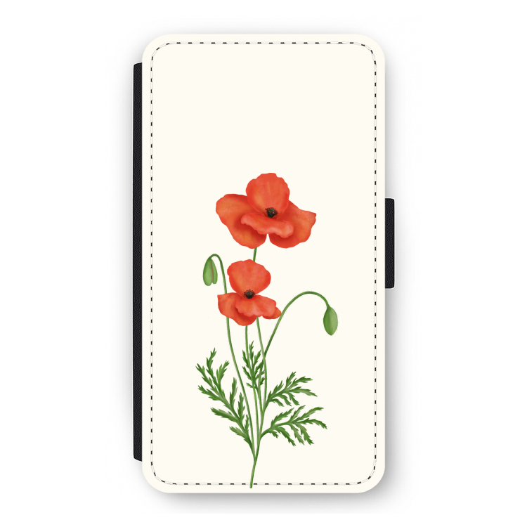 Red poppy: iPhone 11 Pro Flip Hoesje