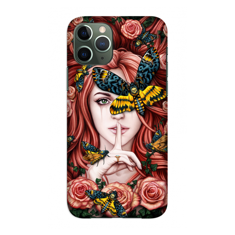 Lady Moth: Volledig geprint iPhone 11 Pro Hoesje