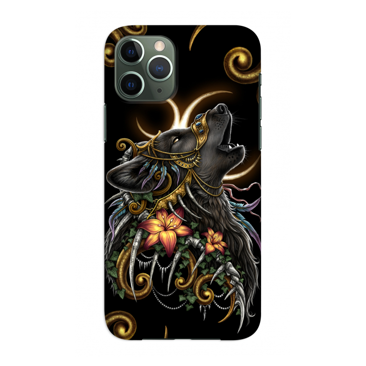 Huilende Wolf: Volledig geprint iPhone 11 Pro Hoesje
