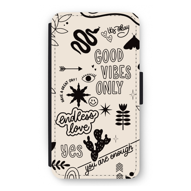 Good vibes: iPhone 11 Pro Flip Hoesje