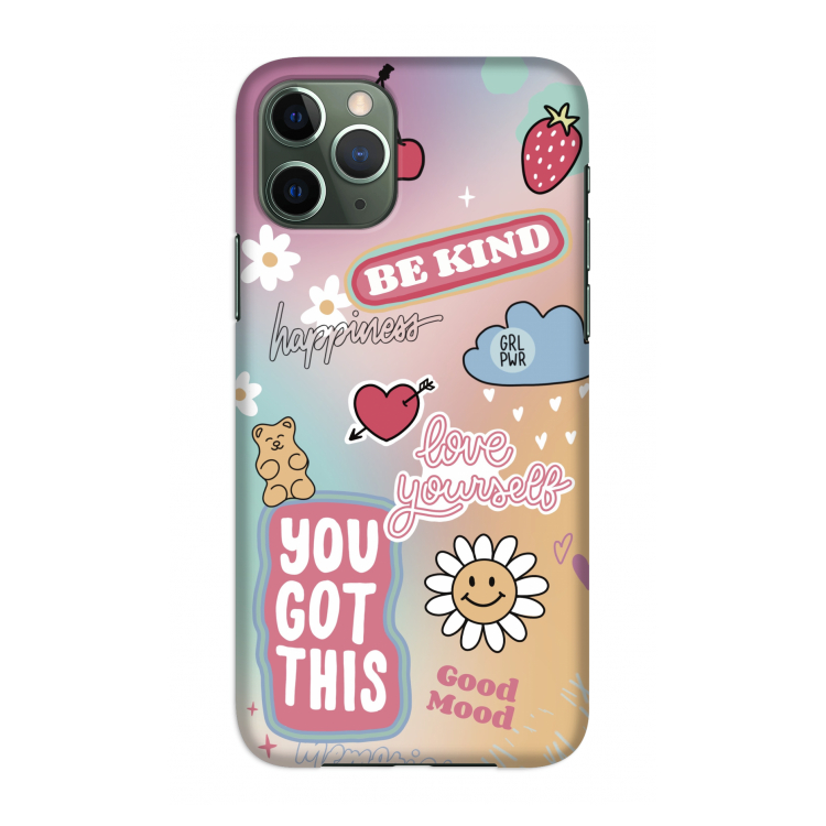 Positivity: Volledig geprint iPhone 11 Pro Hoesje