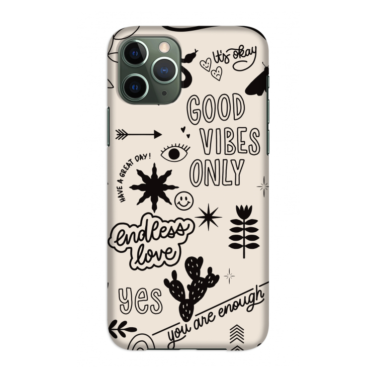 Good vibes: Volledig geprint iPhone 11 Pro Hoesje
