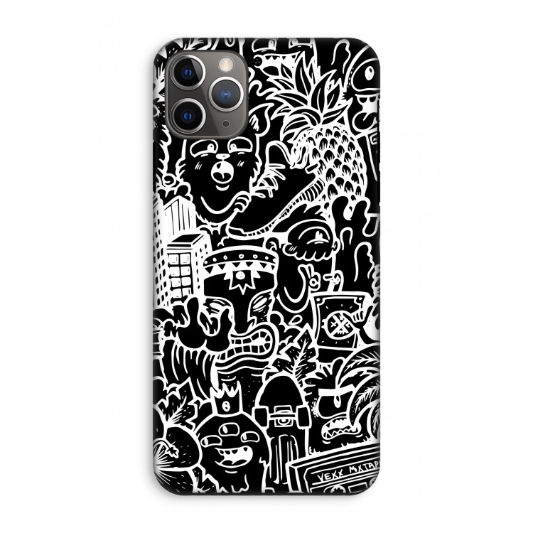Vexx Black Mixtape: iPhone 11 Pro Max Tough Case
