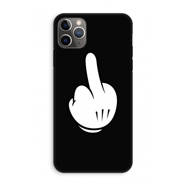 Middle finger black: iPhone 11 Pro Max Tough Case