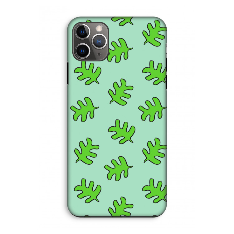 Groene blaadjes: iPhone 11 Pro Max Tough Case