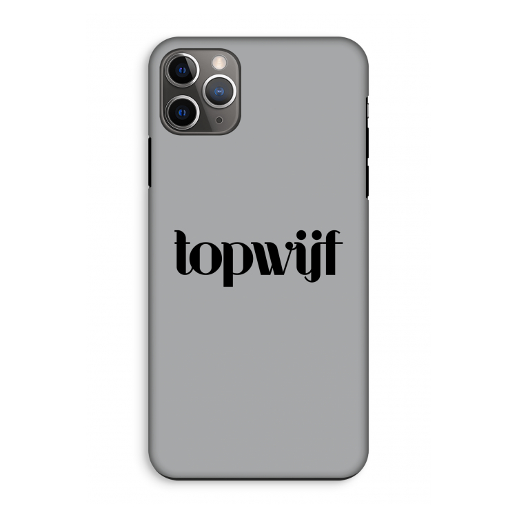 Topwijf Grijs Zwart: iPhone 11 Pro Max Tough Case