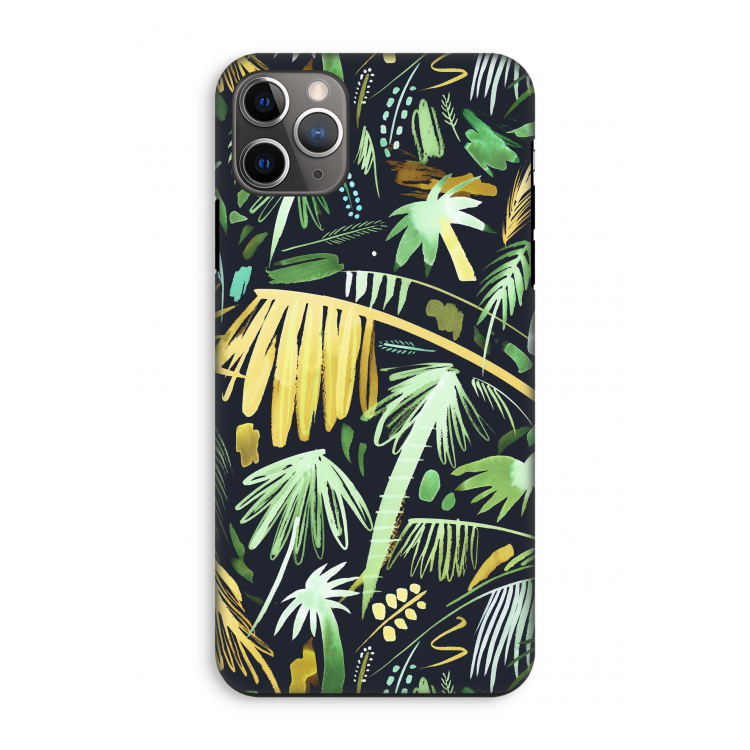 Tropical Palms Dark: iPhone 11 Pro Max Tough Case