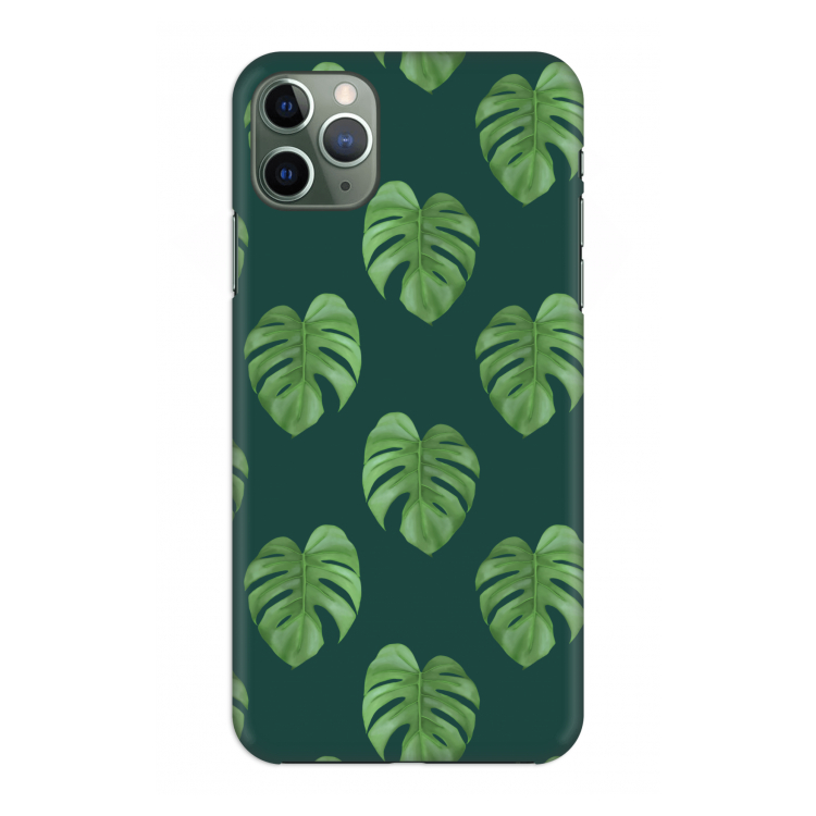 Monstera leaves: Volledig geprint iPhone 11 Pro Max Hoesje