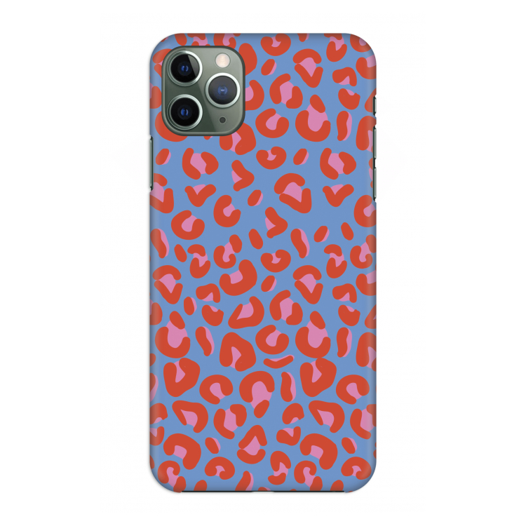 Leopard blue: Volledig geprint iPhone 11 Pro Max Hoesje