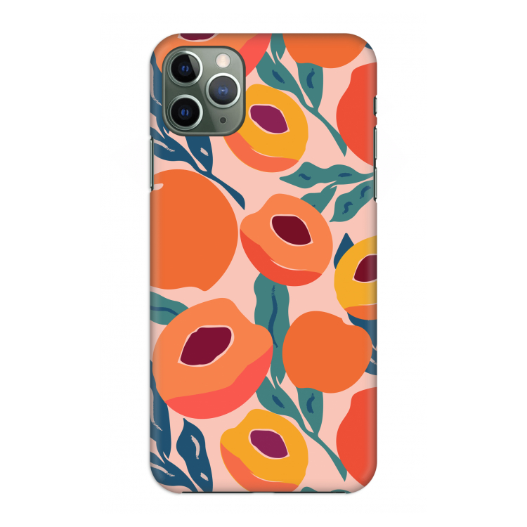 Perzik: Volledig geprint iPhone 11 Pro Max Hoesje