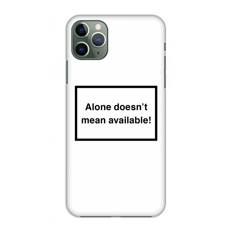 CaseCompany Alone: Volledig geprint iPhone 11 Pro Max Hoesje