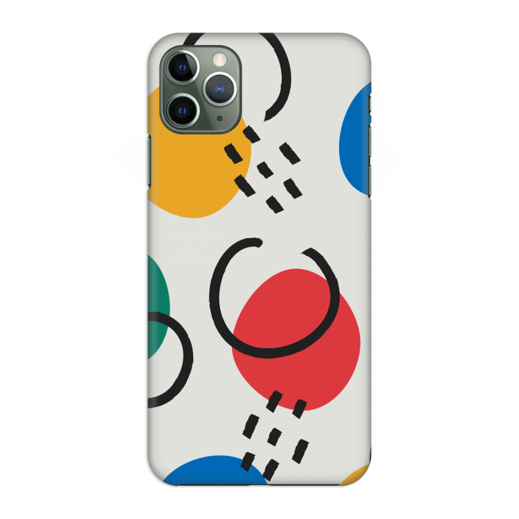 Illustratieve pop 3: Volledig geprint iPhone 11 Pro Max Hoesje