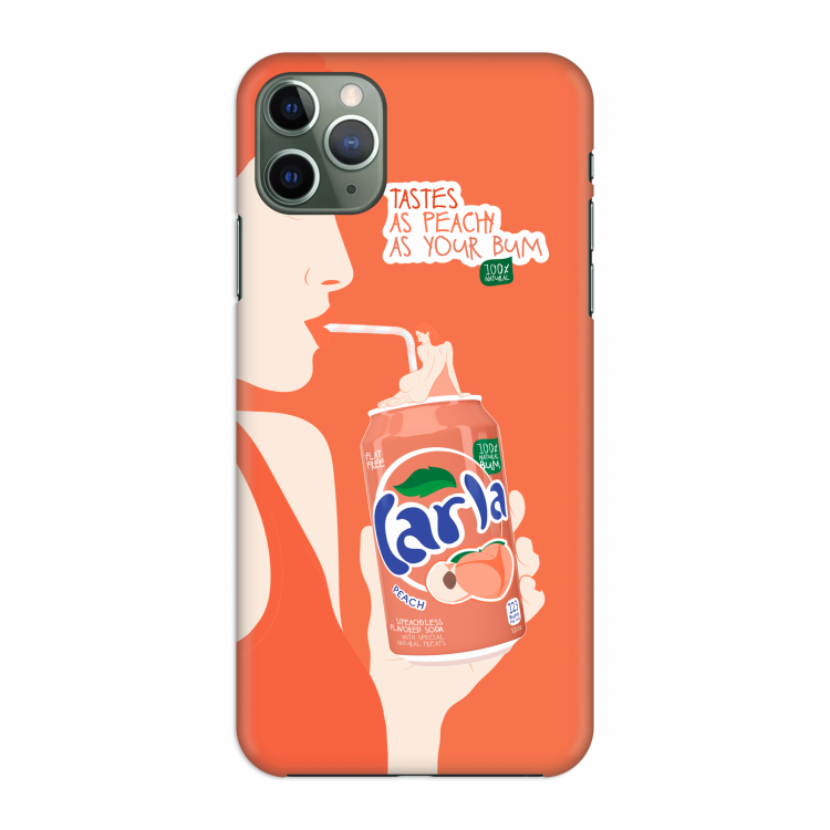 Peach please!: Volledig geprint iPhone 11 Pro Max Hoesje