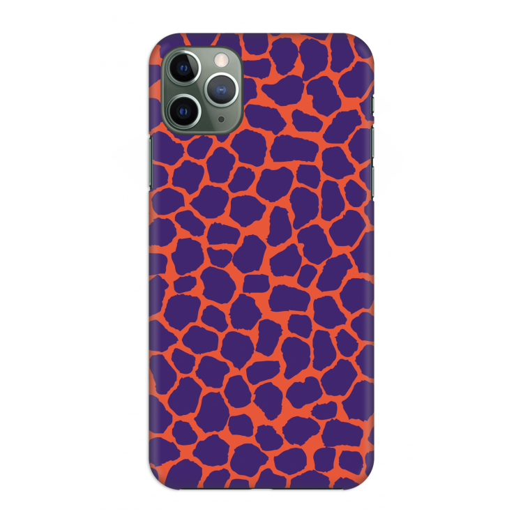 Purple Giraffe: Volledig geprint iPhone 11 Pro Max Hoesje