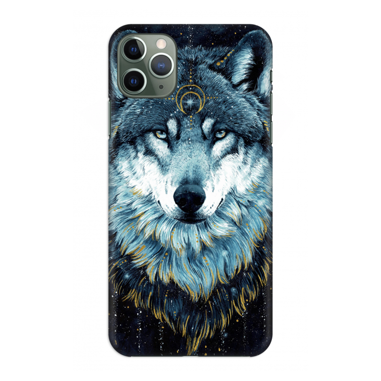 CaseCompany Darkness Wolf: Volledig geprint iPhone 11 Pro Max Hoesje
