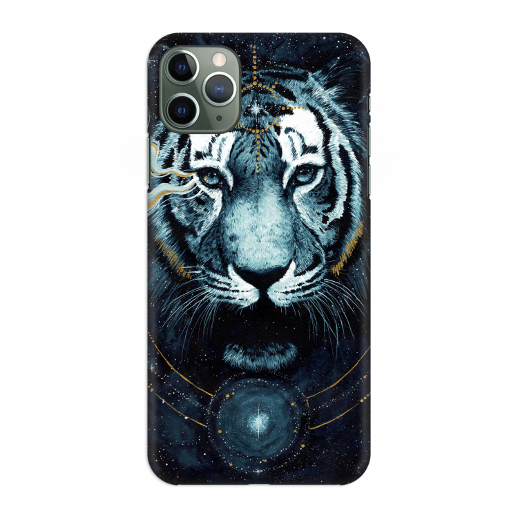 CaseCompany Darkness Tiger: Volledig geprint iPhone 11 Pro Max Hoesje