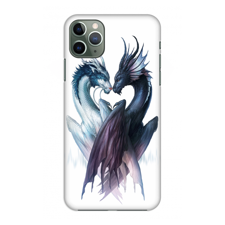 Yin Yang Dragons: Volledig geprint iPhone 11 Pro Max Hoesje