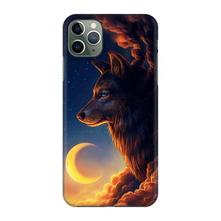 Night Guardian: Volledig geprint iPhone 11 Pro Max Hoesje