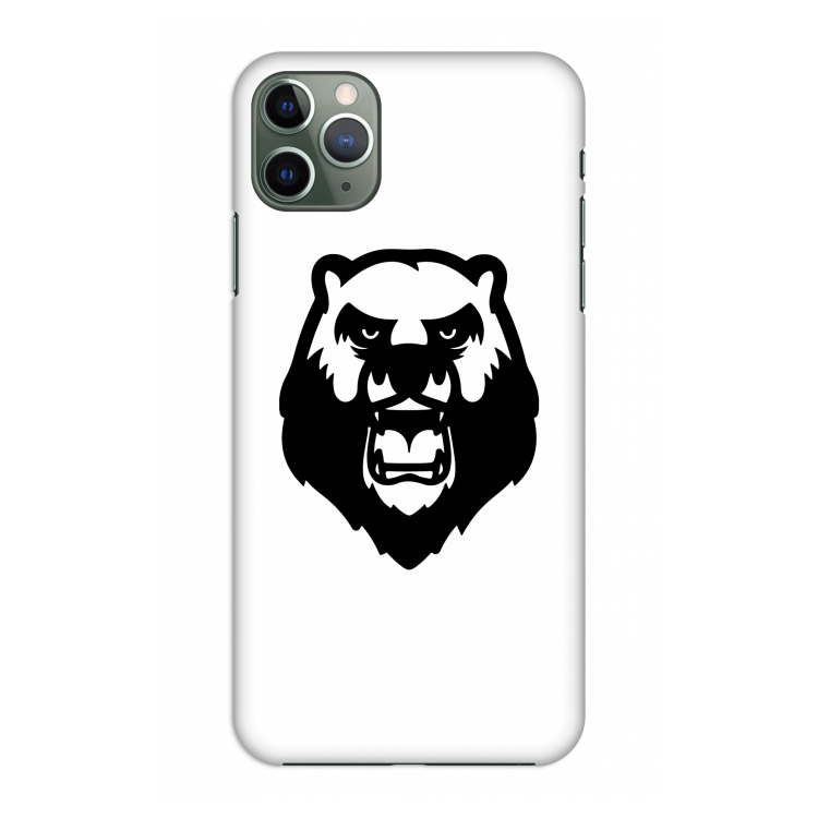 CaseCompany Angry Bear (white): Volledig geprint iPhone 11 Pro Max Hoesje
